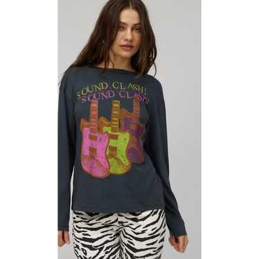 Daydreamer Sound Clash Guitars Long Sleeve Crewne… - image 1