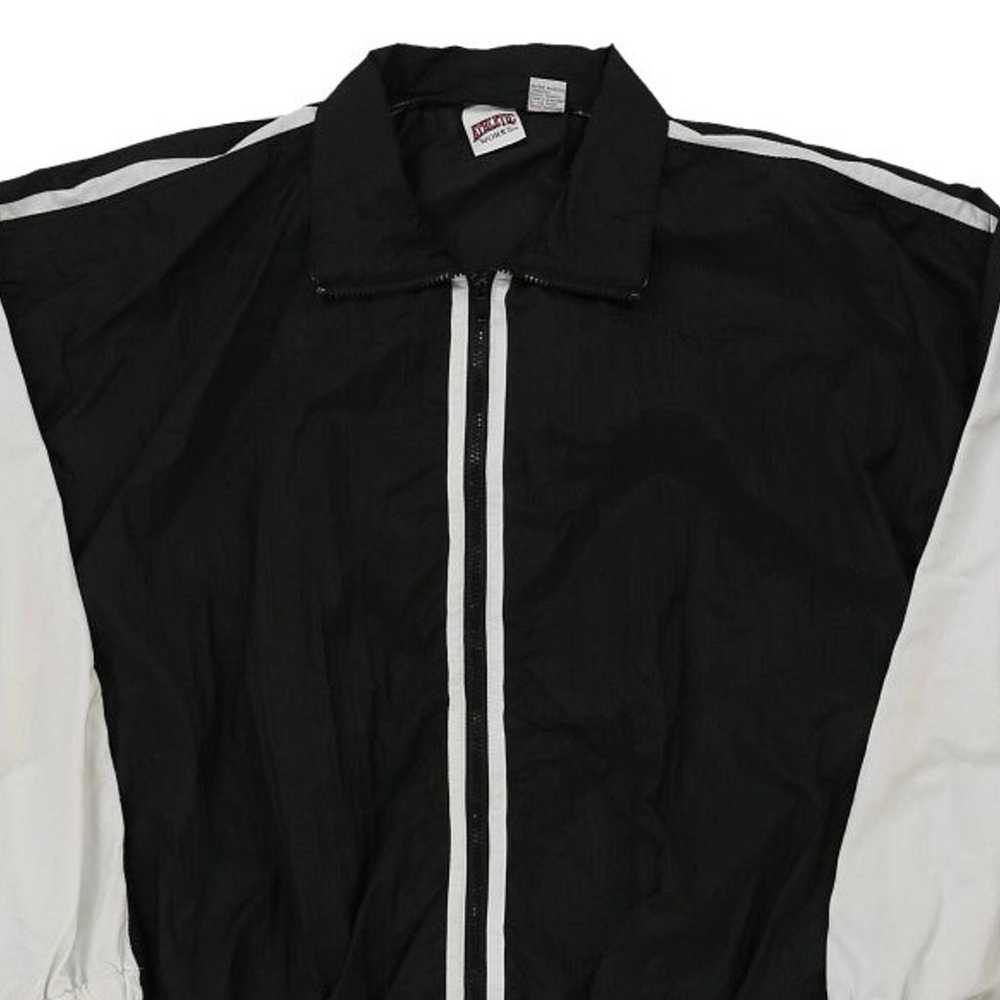 Athletic Works Track Jacket - XL Black & White Ny… - image 5