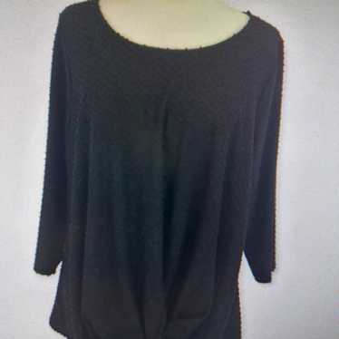 W5 black vintage knobby  textured top. Size M - image 1