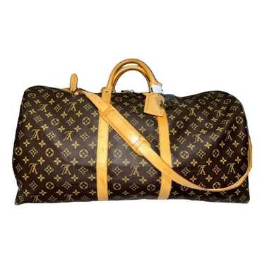 Louis Vuitton Keepall leather travel bag - image 1