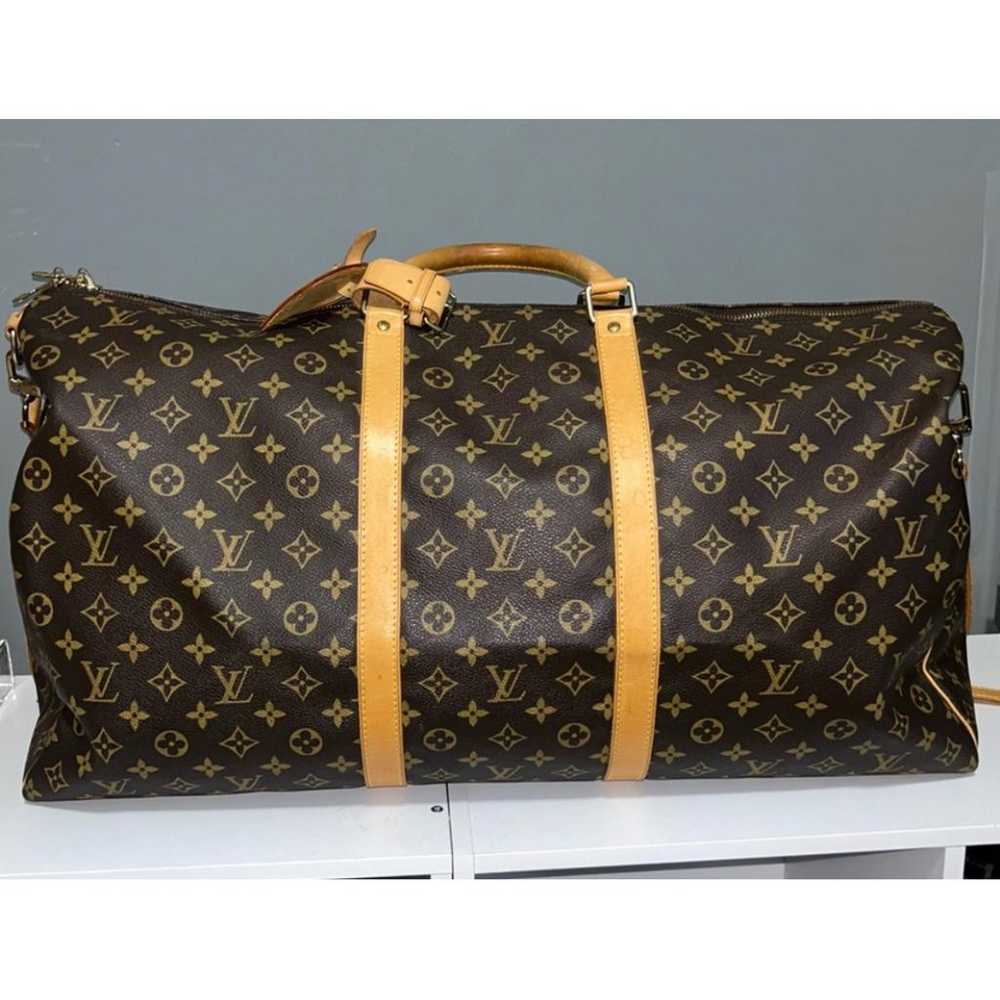 Louis Vuitton Keepall leather travel bag - image 5