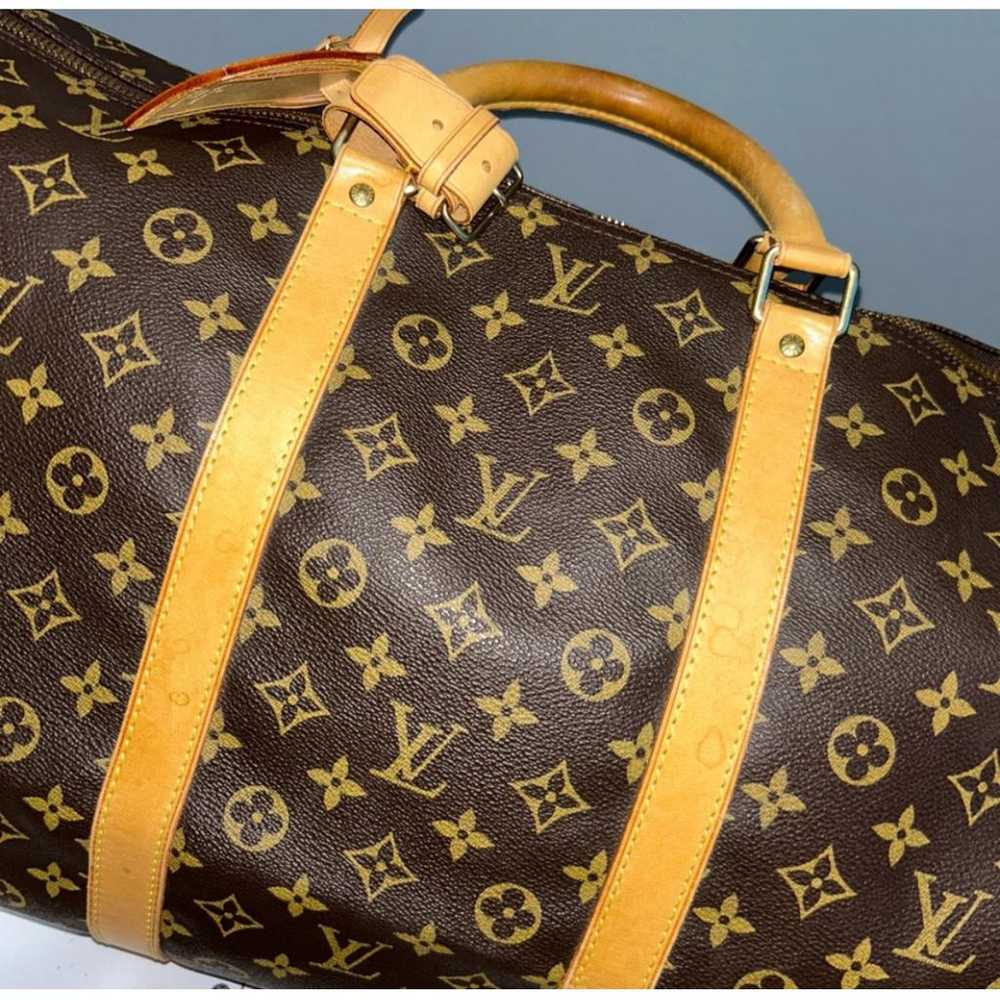 Louis Vuitton Keepall leather travel bag - image 6