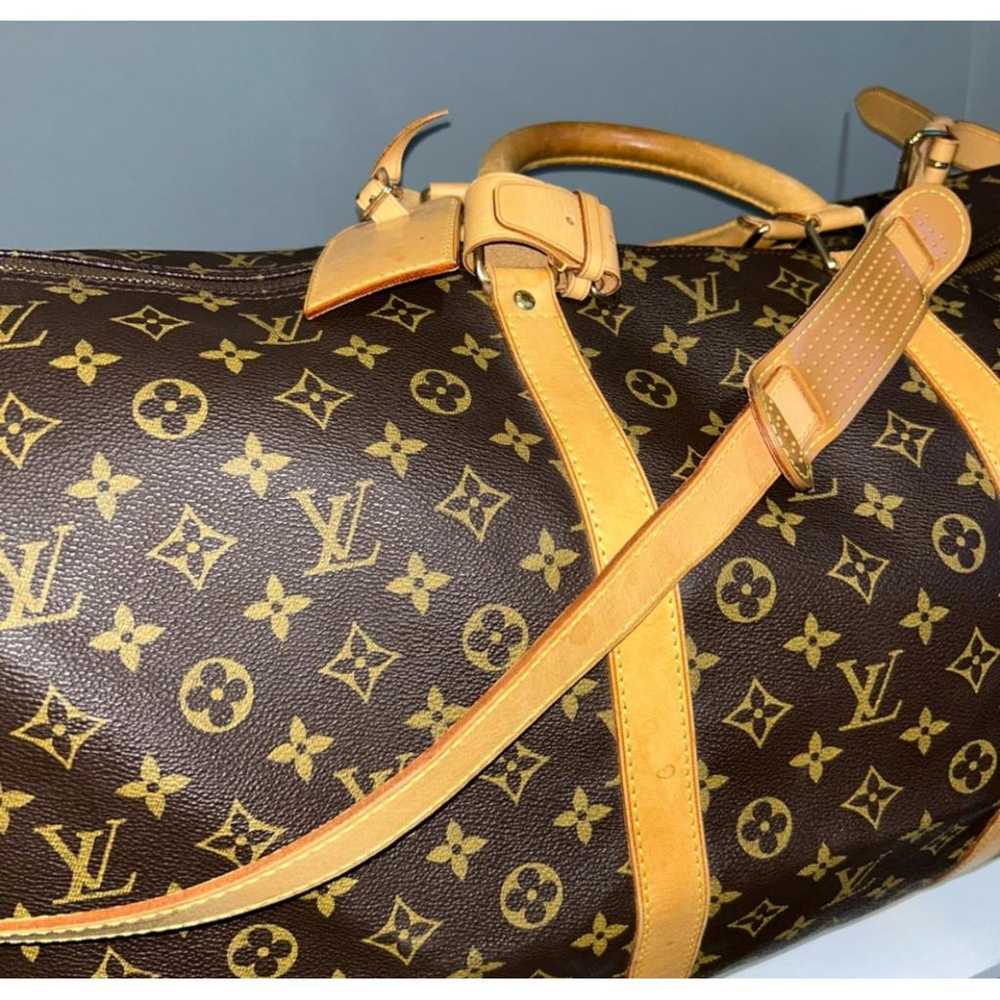 Louis Vuitton Keepall leather travel bag - image 7