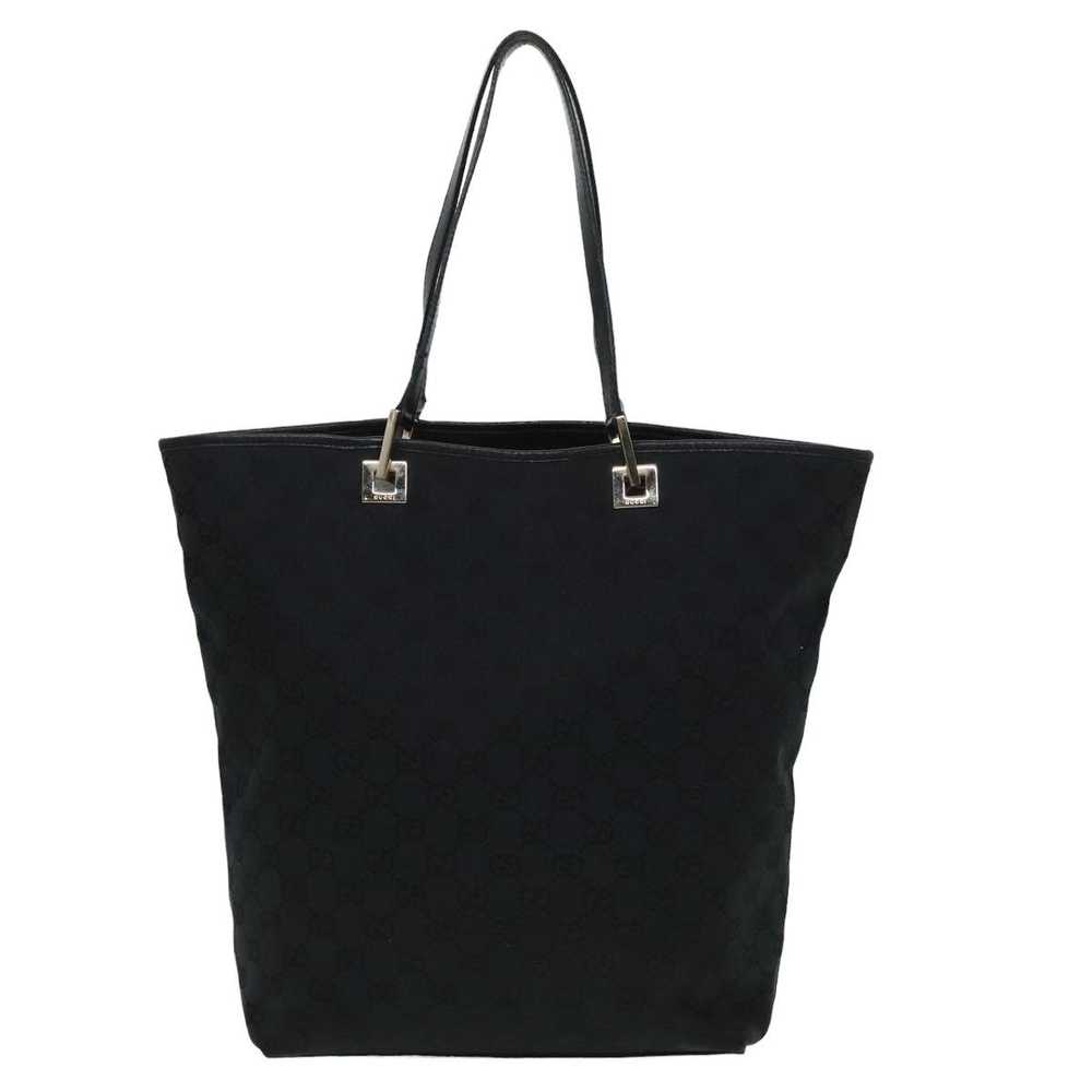 Gucci Gg Canvas Black Canvas Tote Bag (Pre-Owned) - image 2