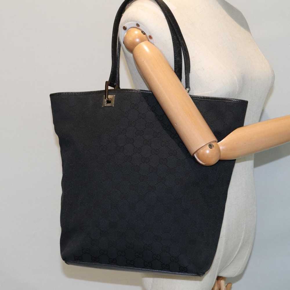 Gucci Gg Canvas Black Canvas Tote Bag (Pre-Owned) - image 7