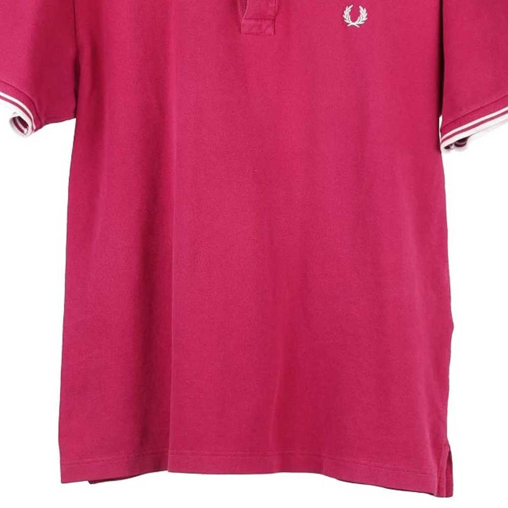 Fred Perry Polo Shirt - Large Pink Cotton - image 4