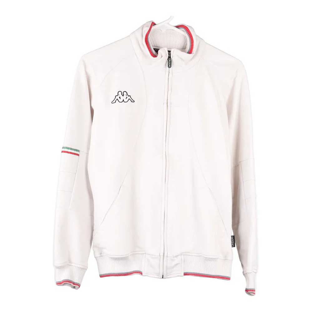 Age 13-14 Kappa Zip Up - Large White Cotton Blend - image 1