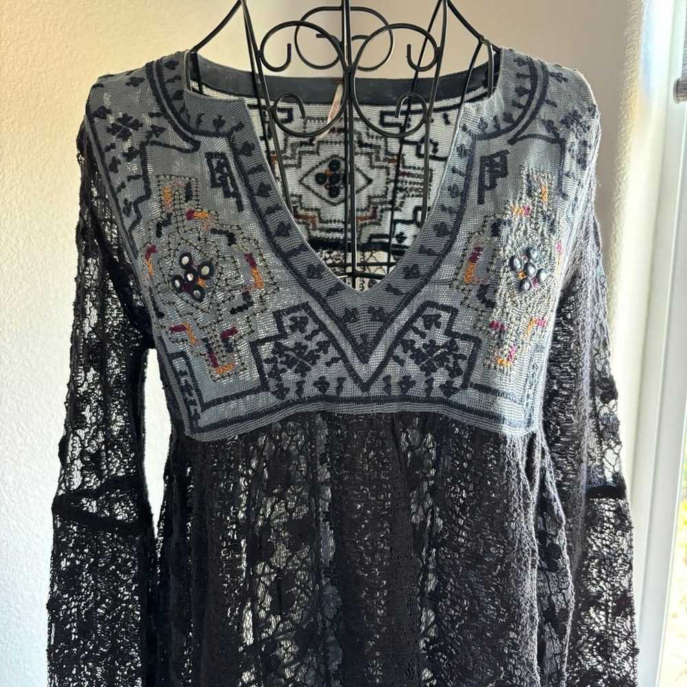 Vintage Free People Boho Long Sleeve - Size XS - image 10