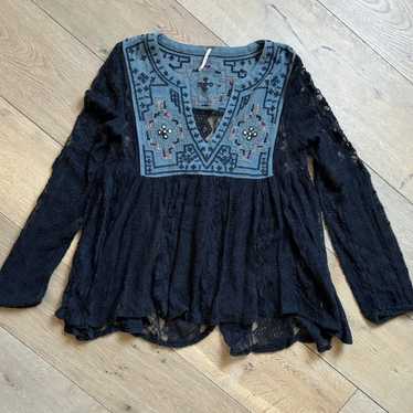 Vintage Free People Boho Long Sleeve - Size XS - image 1