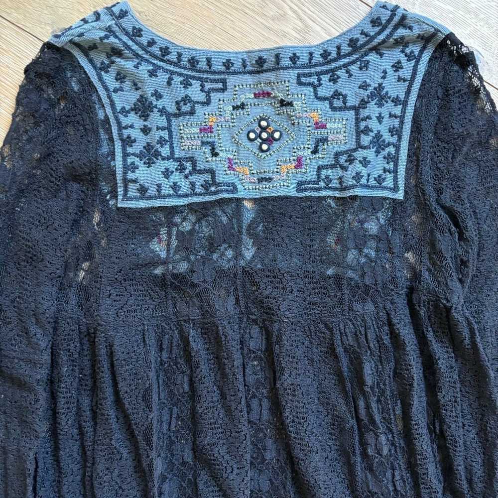 Vintage Free People Boho Long Sleeve - Size XS - image 4