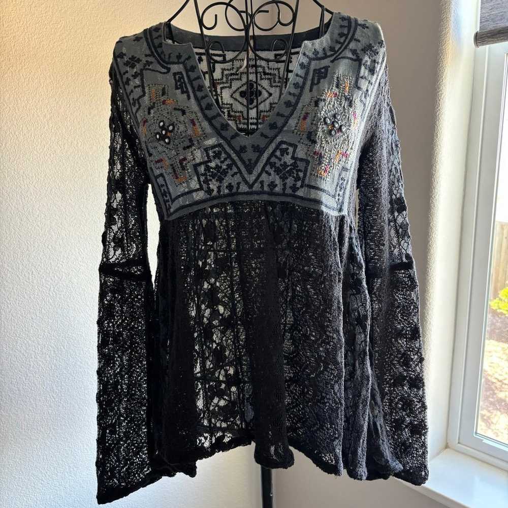 Vintage Free People Boho Long Sleeve - Size XS - image 6