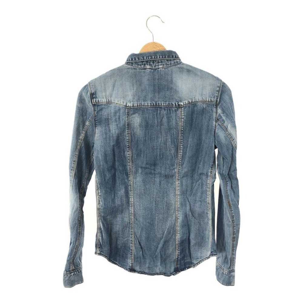 Zara Tops Shirt Denim Casual Stylish Long-Sleeve … - image 2