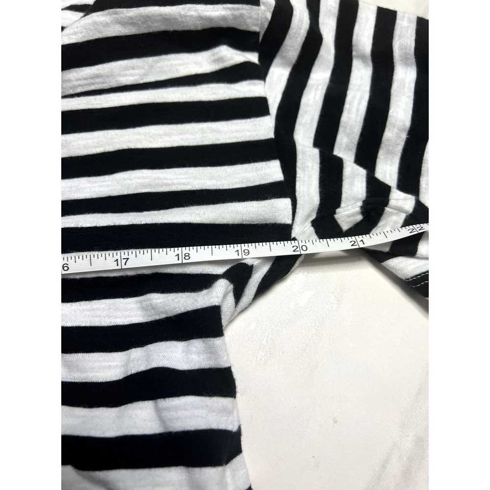 Jason Wu Black and White Striped T-shirt Size Sma… - image 6