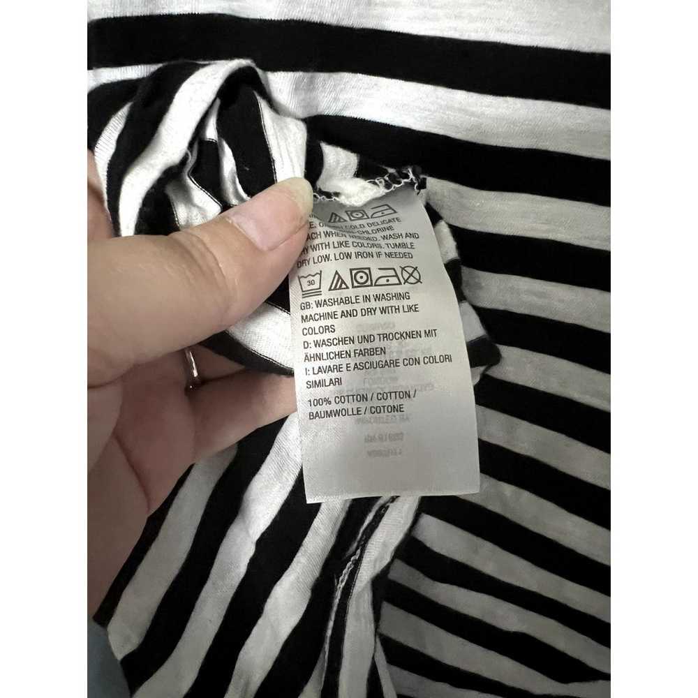 Jason Wu Black and White Striped T-shirt Size Sma… - image 7