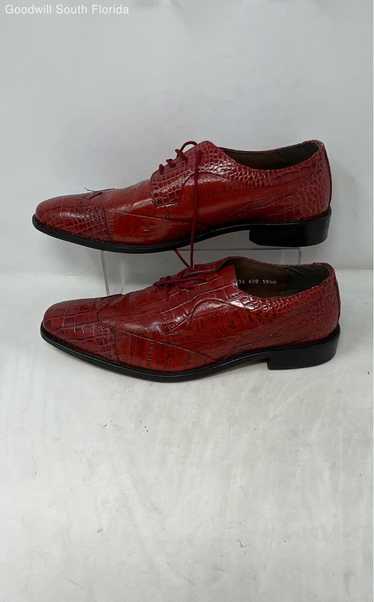 Stacy Adams Mens Garcea Dark Red Leather Oxford D… - image 1