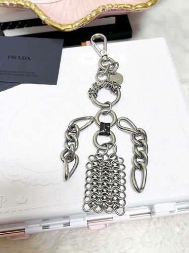 Prada Authentic Prada Rare Silver Girl Bag Charm /