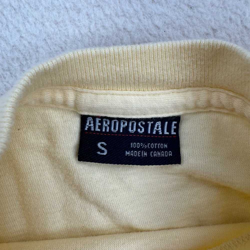 Vintage Aeropostale Shirt Size Small Yellow Long … - image 3