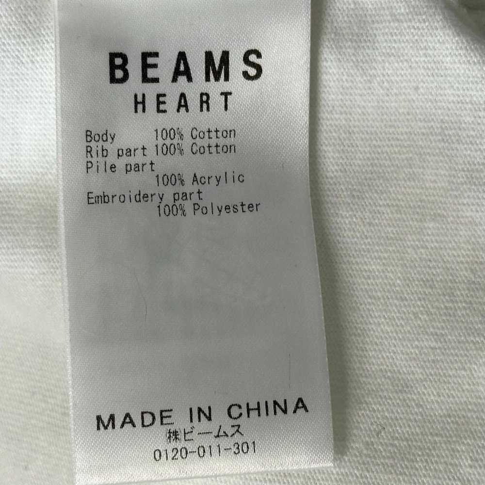 E5867 [Beams Heart] 100% Cotton T-shirt Crew Neck… - image 7