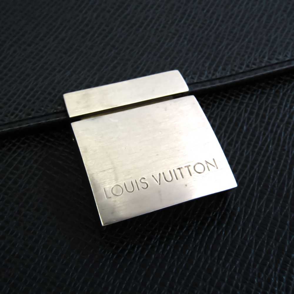 Louis Vuitton Selenga Black Leather Clutch Bag (P… - image 10