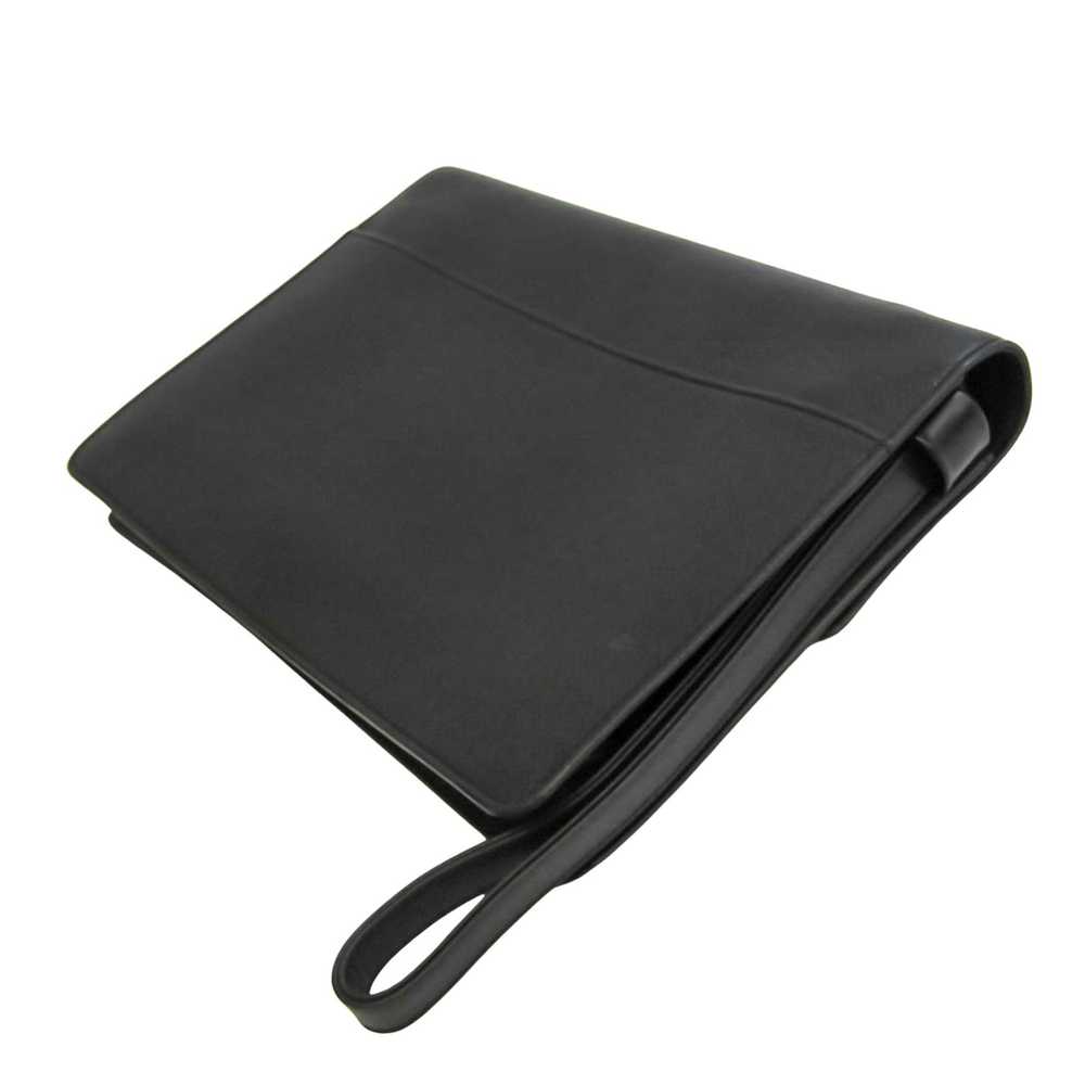 Louis Vuitton Selenga Black Leather Clutch Bag (P… - image 2