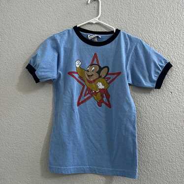 90s Mighty Mouse スウェット 古着 90s USA製 Mighty Mouse マイティ マウス プルオーバー
