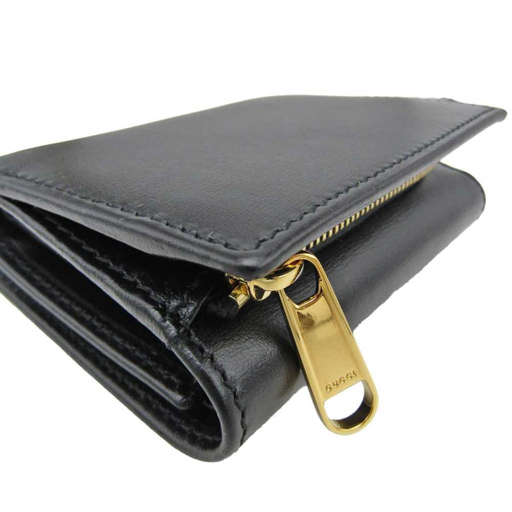 Gucci Horsebit Black Leather Wallet (Pre-Owned) - image 11