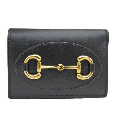 Gucci Horsebit Black Leather Wallet (Pre-Owned) - image 1