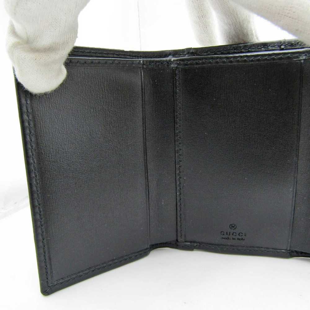 Gucci Horsebit Black Leather Wallet (Pre-Owned) - image 8