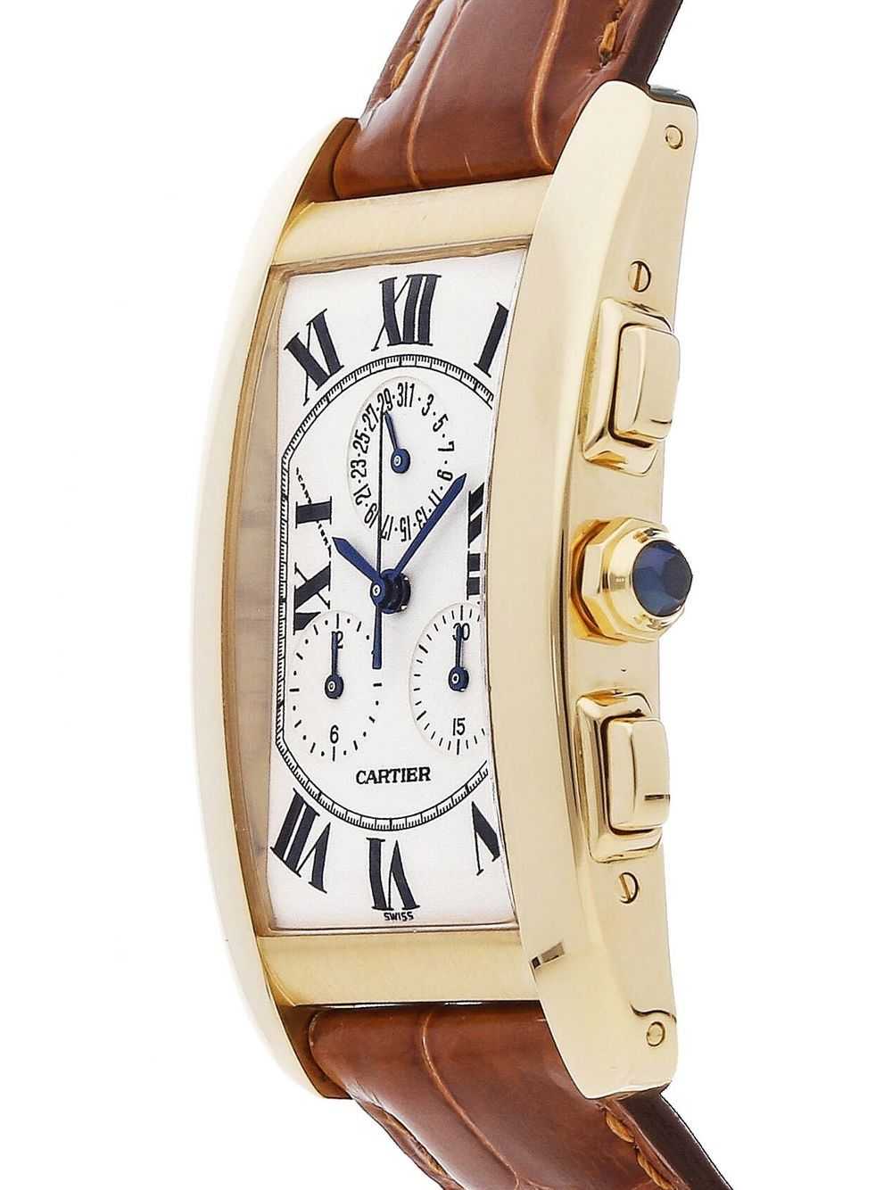 Cartier 2002 pre-owned Tank Americaine Chronorefl… - image 2