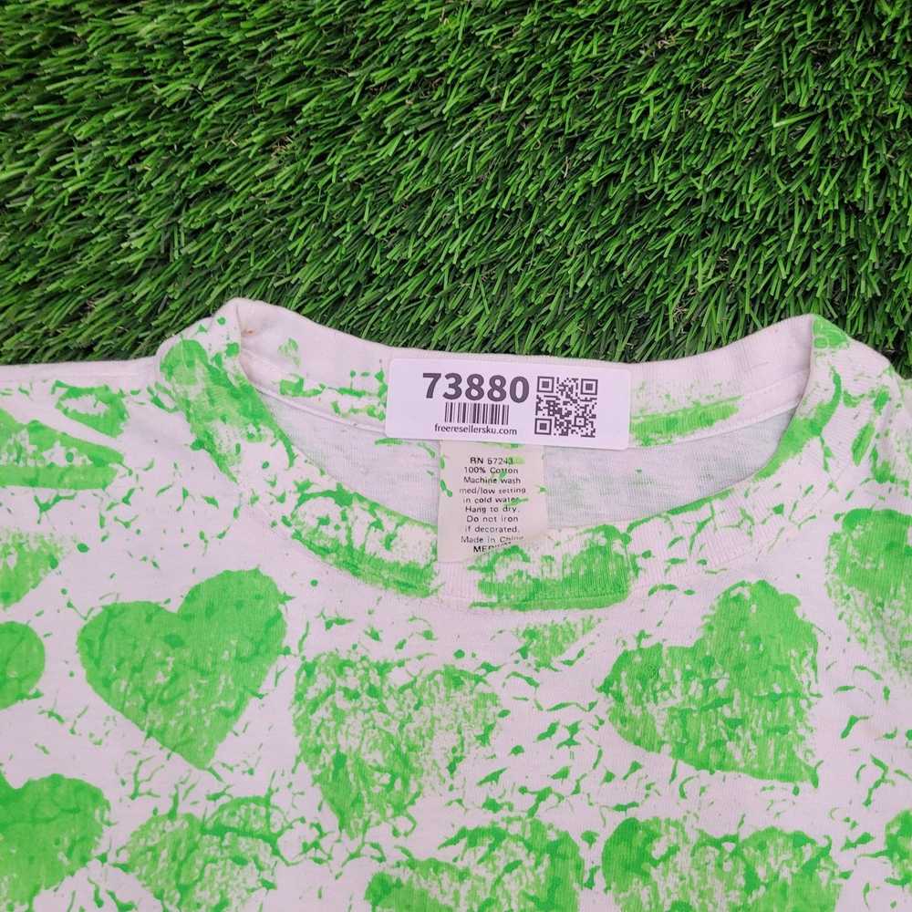 Other Vintage Heart Shirt Womens Large 20x23 Gree… - image 10