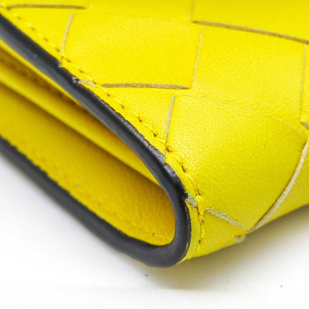 Bottega Veneta Intrecciato Yellow Leather Wallet … - image 11