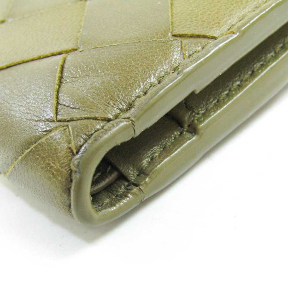 Bottega Veneta Intrecciato Khaki Leather Wallet (… - image 10