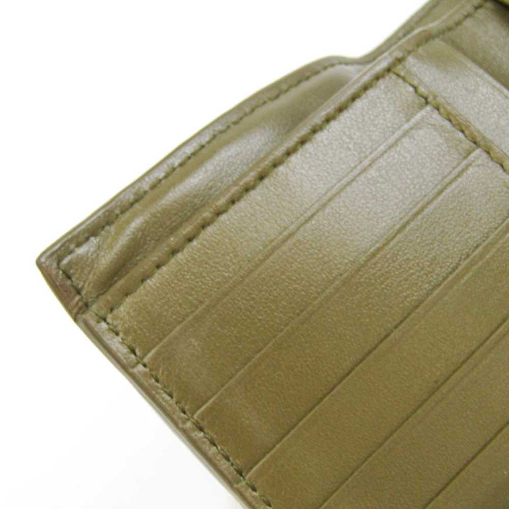 Bottega Veneta Intrecciato Khaki Leather Wallet (… - image 11