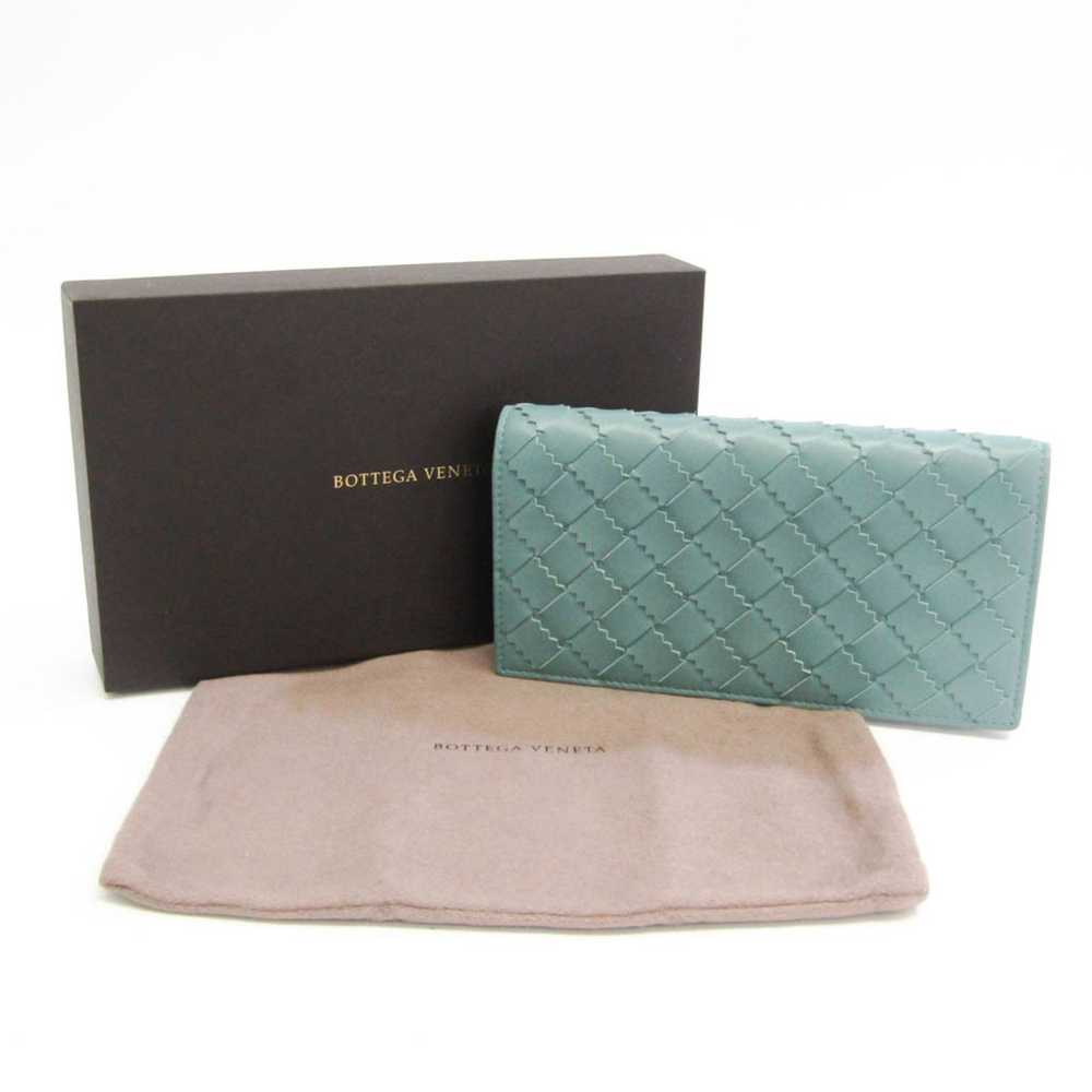 Bottega Veneta Intrecciato Turquoise Leather Wall… - image 7