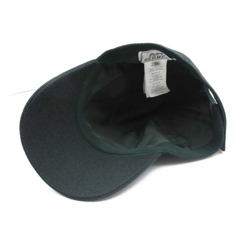 Hermes Hermes Serie Cap Beanie Cashmere Green - image 4