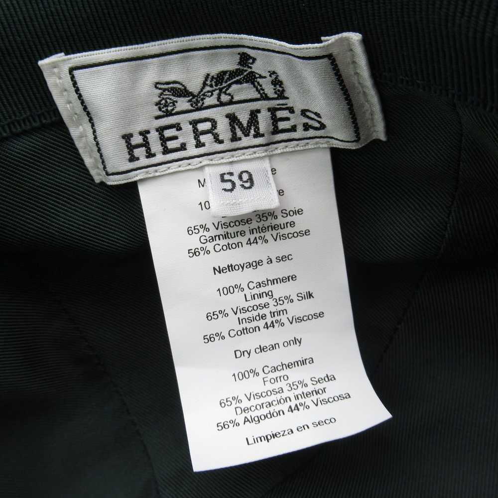 Hermes Hermes Serie Cap Beanie Cashmere Green - image 5