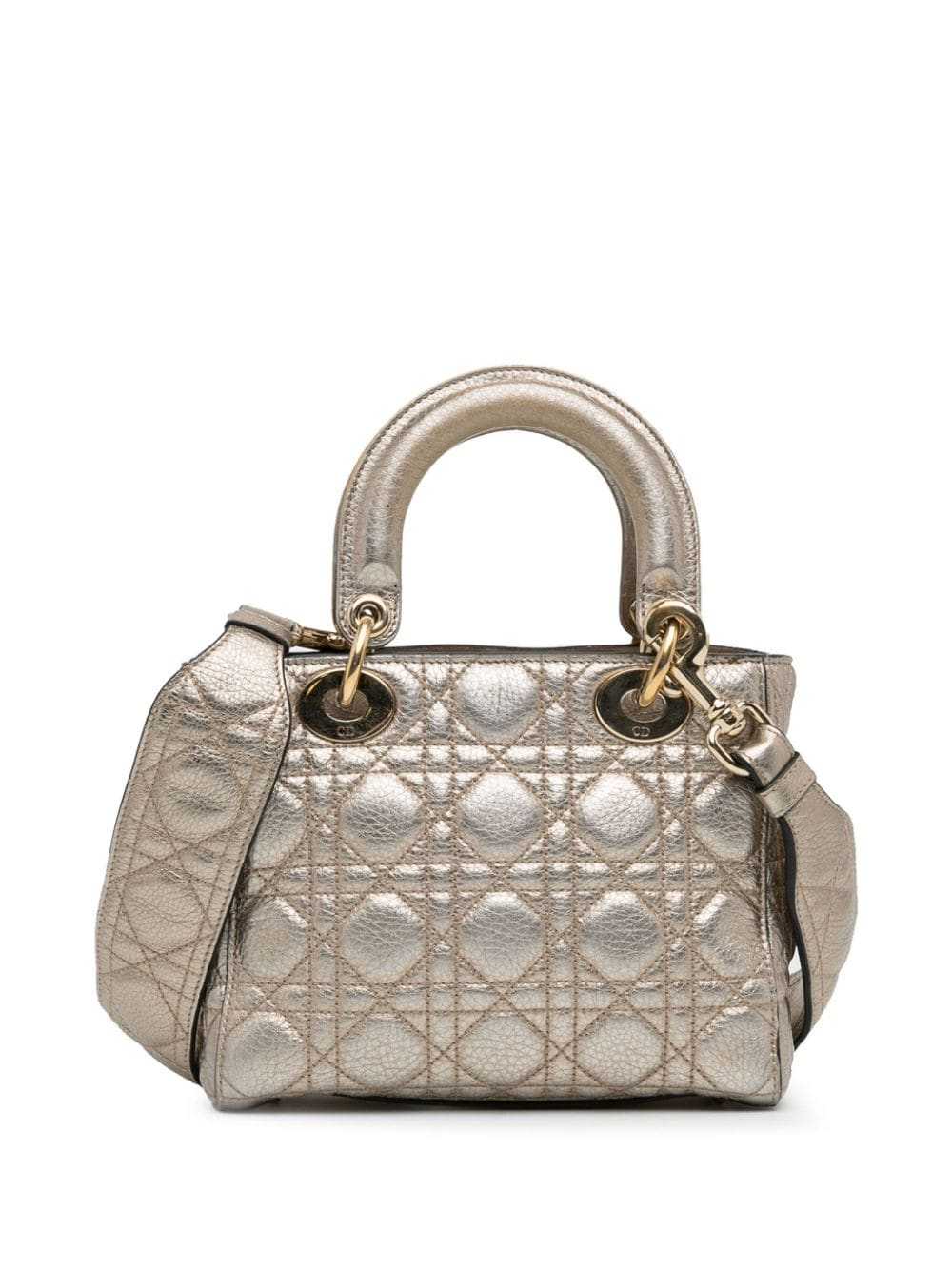 Christian Dior Pre-Owned 2017 Small Metallic Calf… - image 2