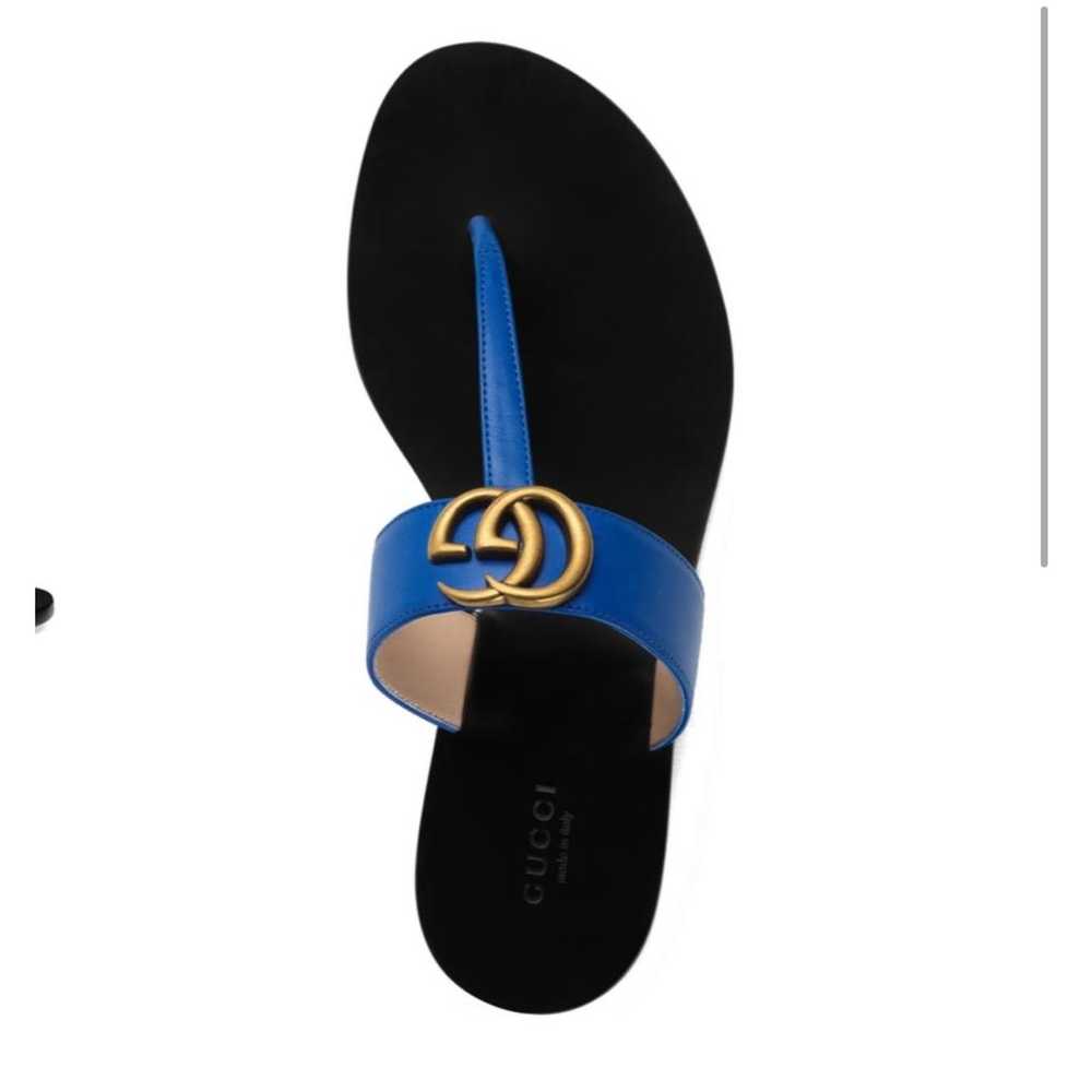 Gucci Double G leather sandal - image 2