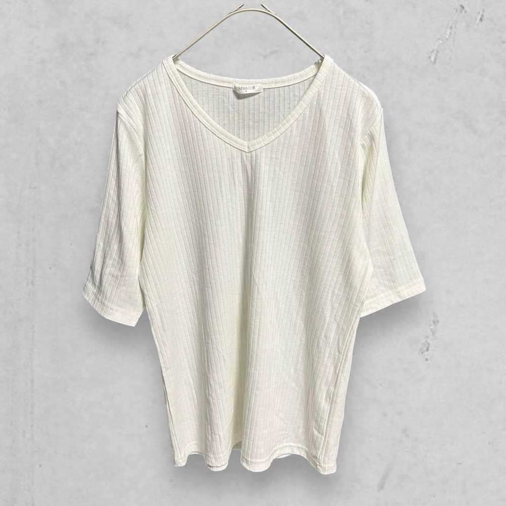 t971 [Cinema Club] V-neck Five Sleeve Cut and Sew… - image 1