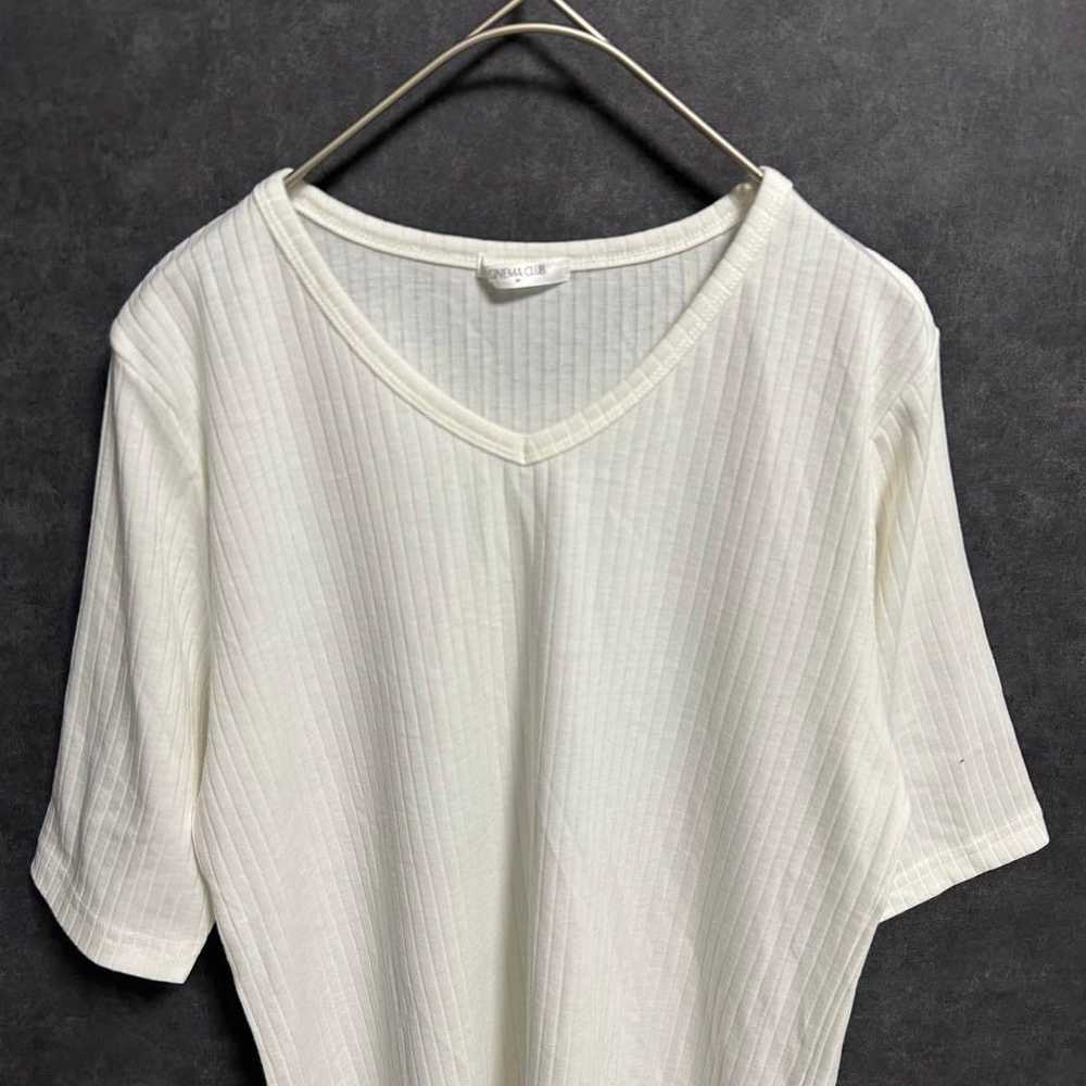 t971 [Cinema Club] V-neck Five Sleeve Cut and Sew… - image 3