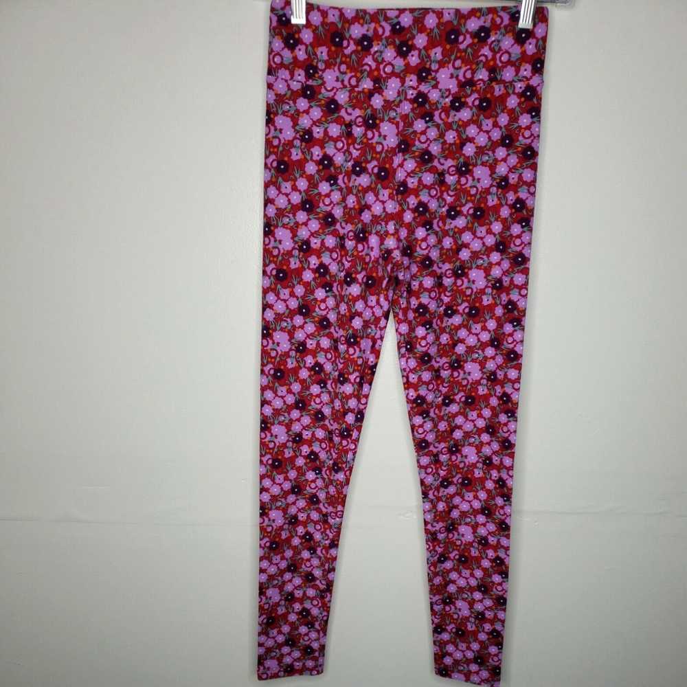 Vintage LuLaRoe Women's Leggings One Size Purple … - image 2