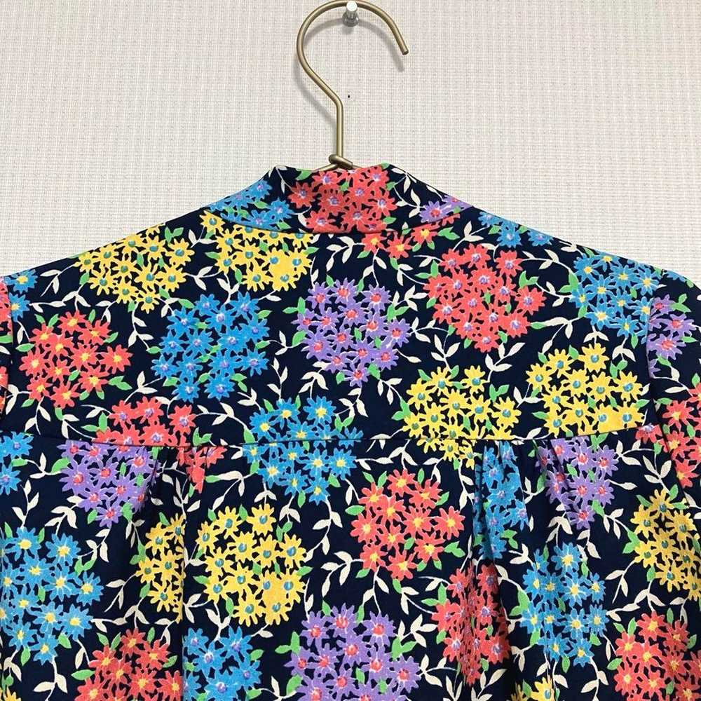 ⭐️Retro Vintage Ribbon Tie Flower Pattern Blouse⭐… - image 11