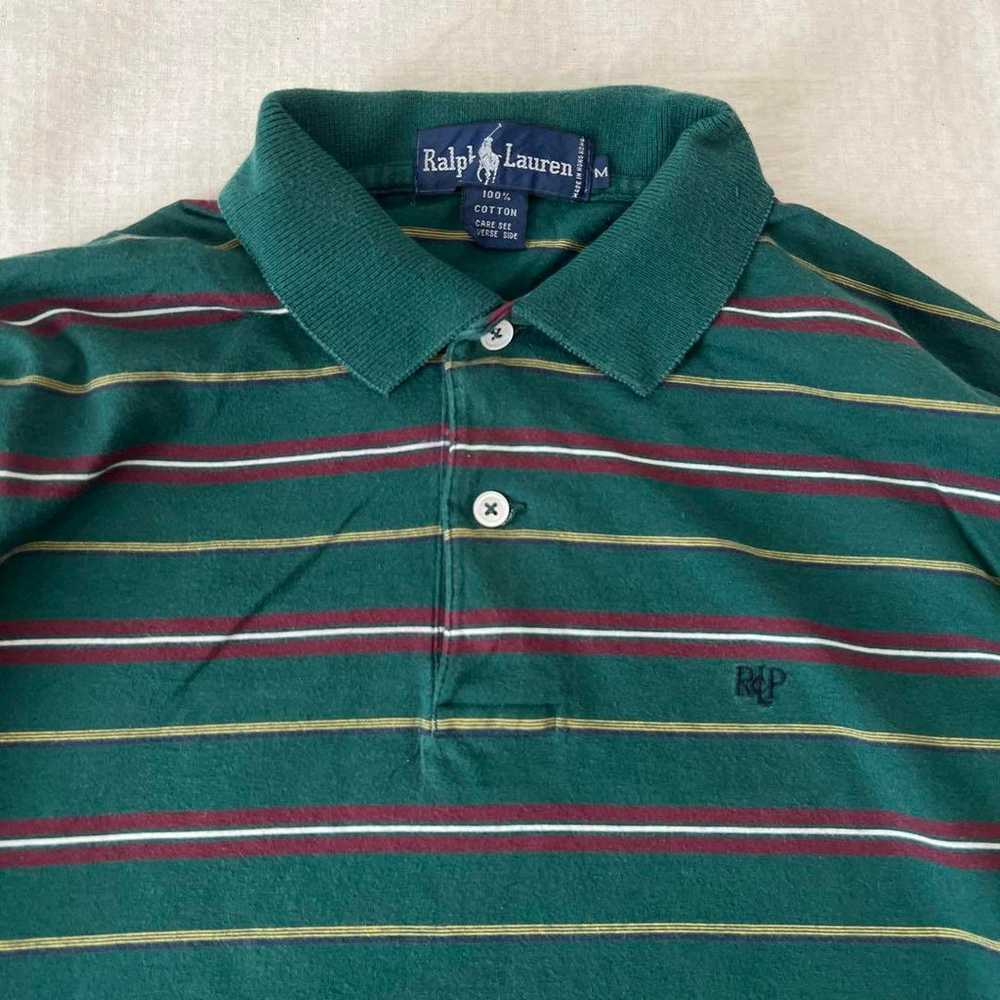 Ralph Lauren long-sleeve striped polo shirt. - image 2