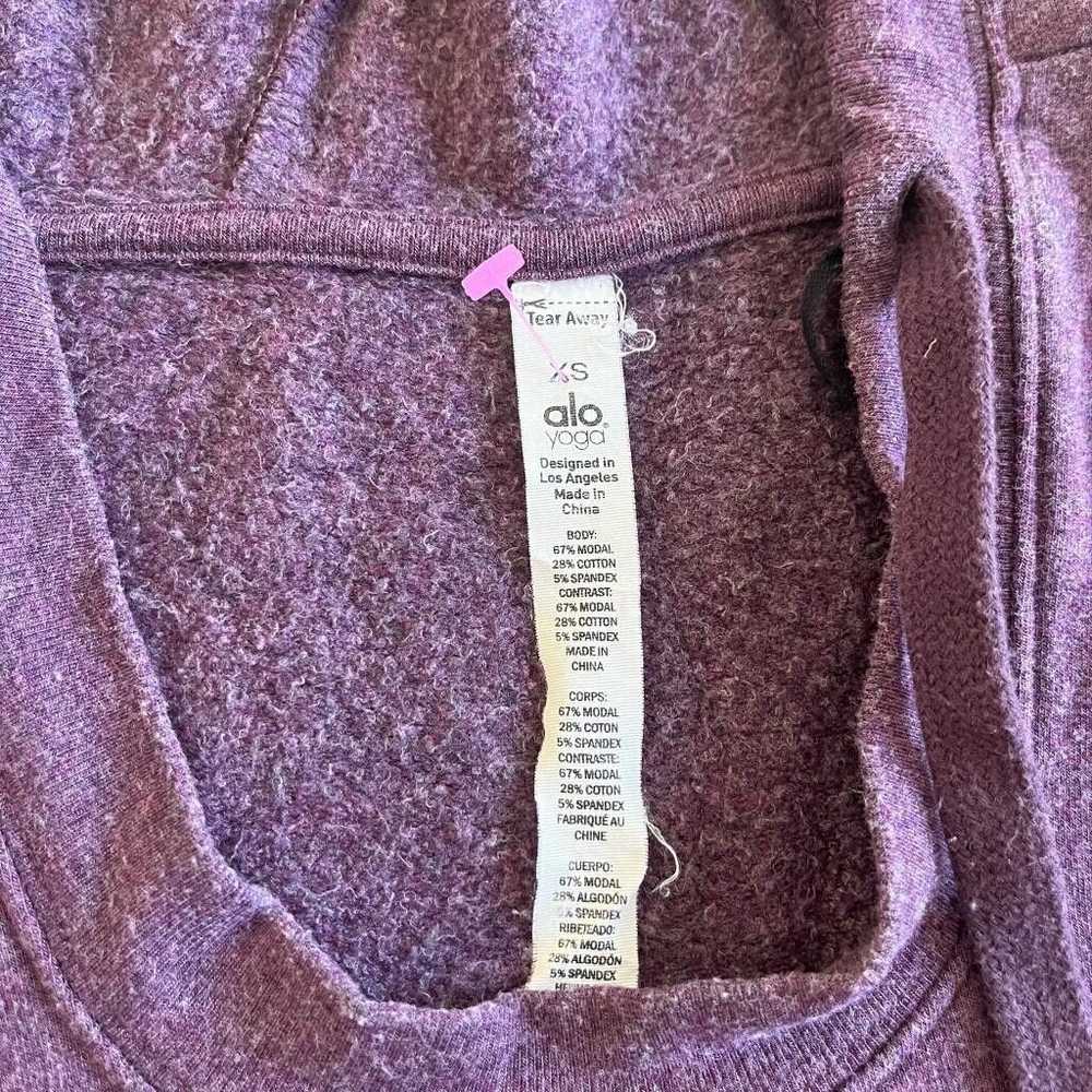 Alo ALO Yoga Women Sweater Purple Wide Sleeve Swe… - image 4