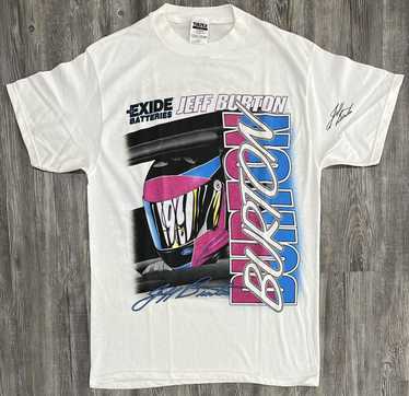 90s Jeff Burton outlet Exide Batteries #99 Wrap Around NASCAR Racing t-shirt Extra Larg