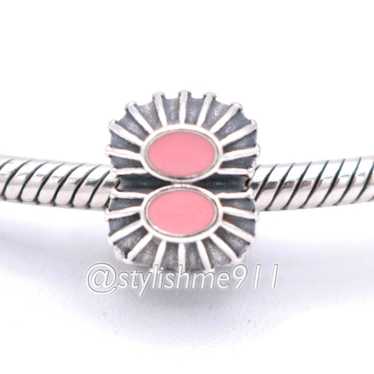 pandora Rare Authentic PANDORA Pink Enamel Clip - 