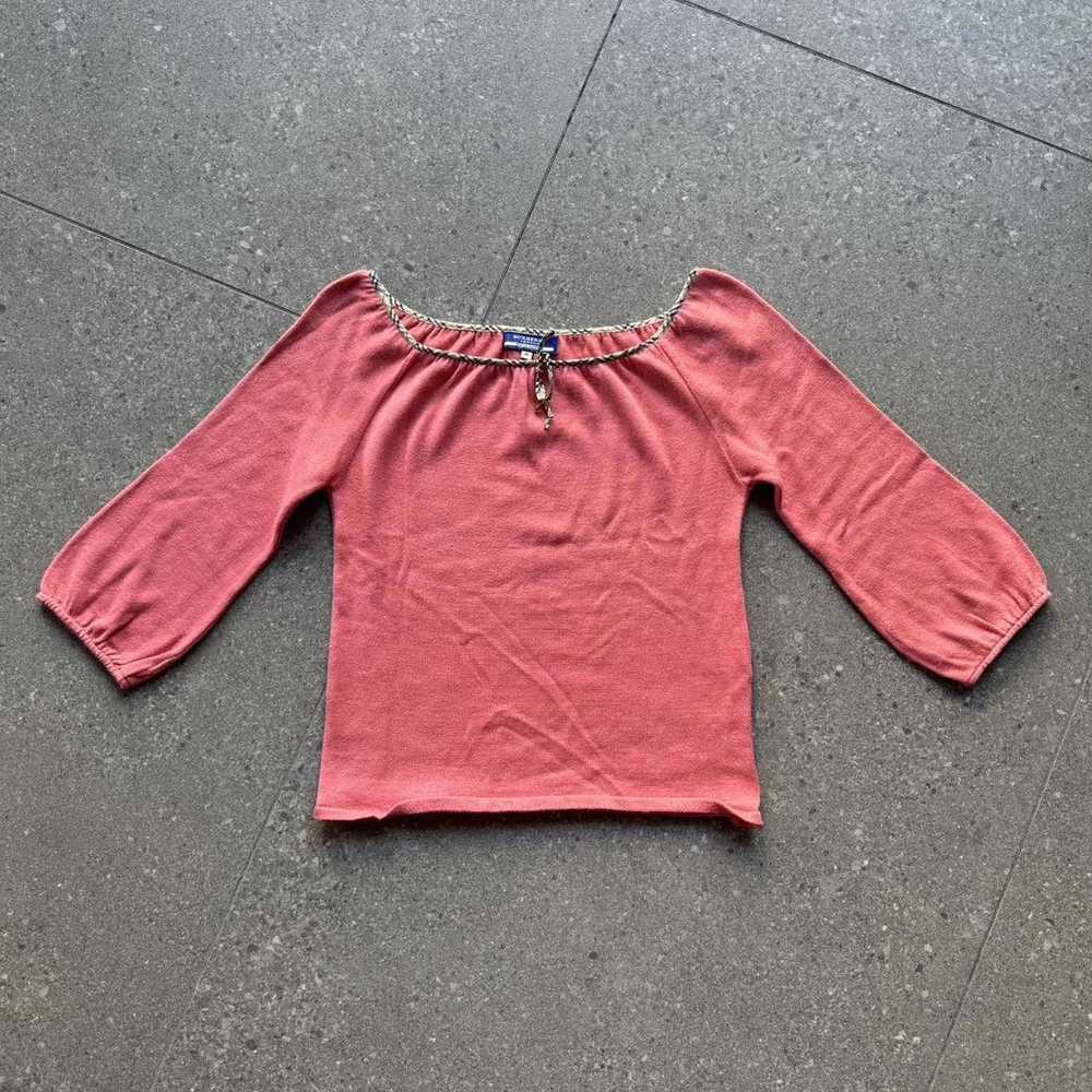 Burberry Burberry Blue Label Pink Sweater Top - image 1