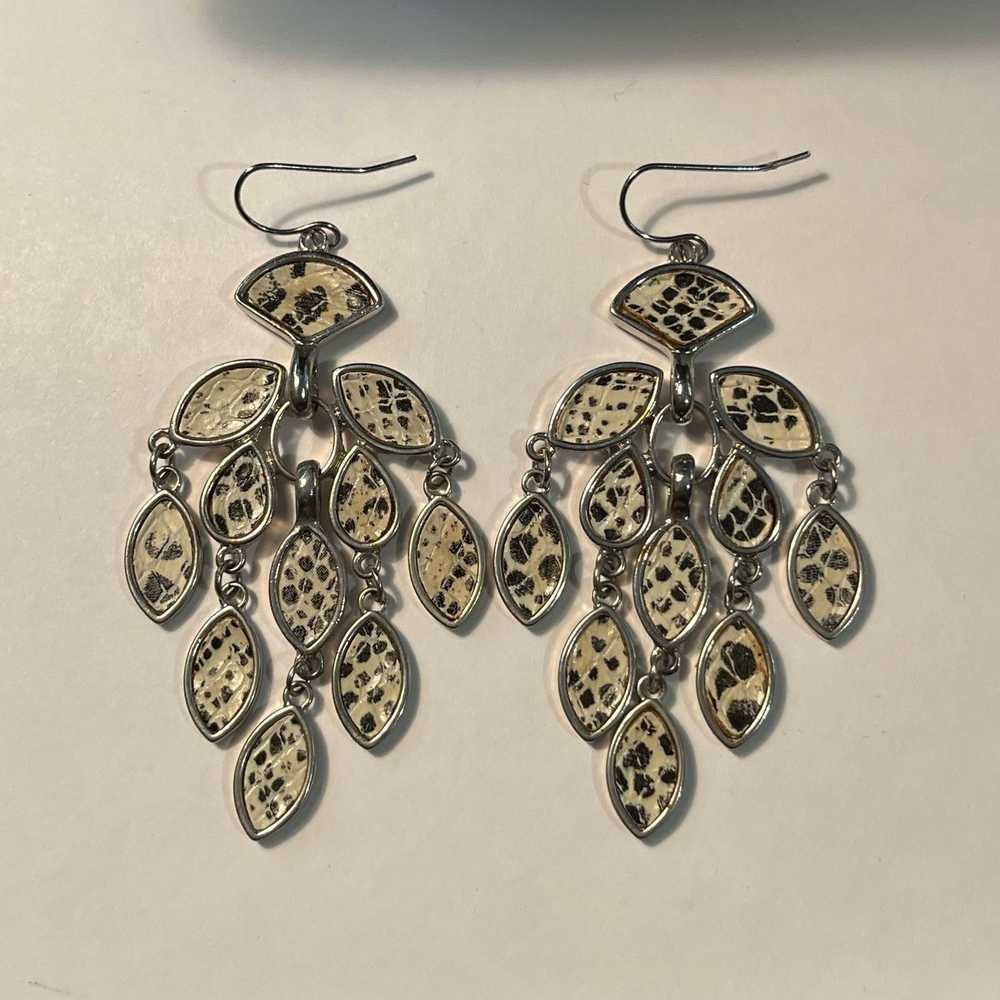 Other Handmade Snake Print Necklace and Earring S… - image 2