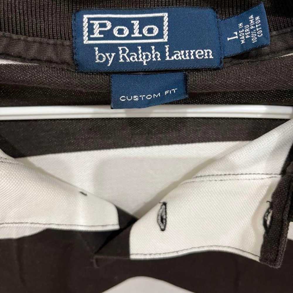 Polo by Ralph Lauren Polo Shirt Border Vintage - image 3