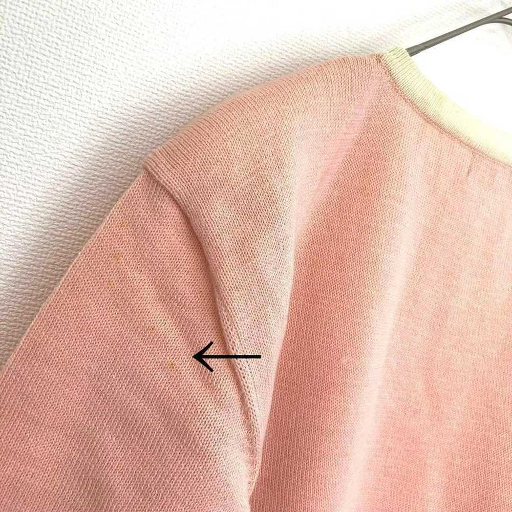 【Cordia】Short Sleeve Knit Sweater Retro Pink LL O… - image 11